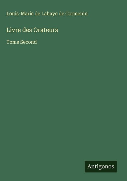 Produktbild: Livre des Orateurs