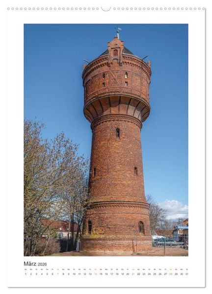 Produktbild: Alte Wassert&uuml;rme (Wandkalender 2026 DIN A2 hoch), CALVENDO Monatskalender