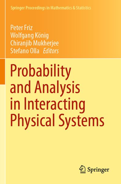 Produktbild: Probability and Analysis in Interacting Physical Systems
