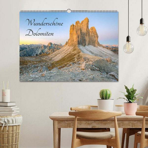 Produktbild: Wundersch&ouml;ne Dolomiten (Wandkalender 2026 DIN A2 quer), CALVENDO Monatskalender