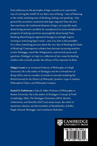 Produktbild: Heidegger on Logic