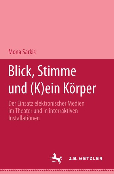 Produktbild: Blick, Stimme und (k)ein K&ouml;rper