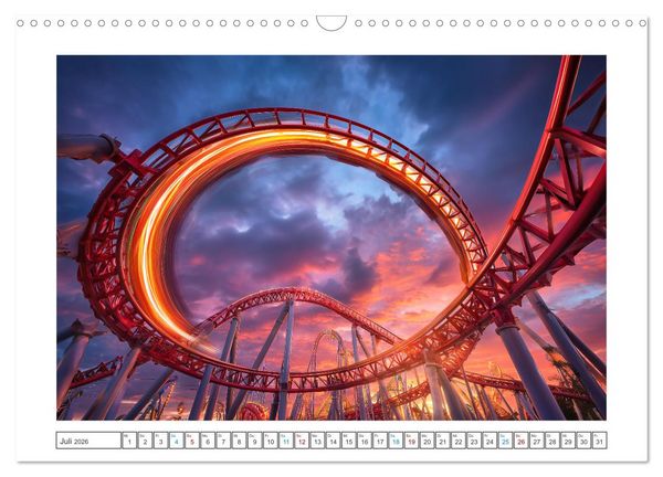 Produktbild: Farbst&uuml;rme der Nacht (Wandkalender 2026 DIN A3 quer), CALVENDO Monatskalender
