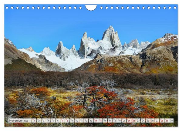 Produktbild: Patagonia, Argentina and Chile National Parks (Wall Calendar 2026 DIN A4 landscape), CALVENDO 12 Month Wall Calendar