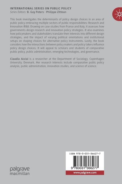 Produktbild: Policy Design for Research and Innovation