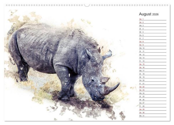 Produktbild: Tierportraits - Fine Art (hochwertiger Premium Wandkalender 2026 DIN A2 quer), Kunstdruck in Hochglanz