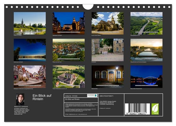 Produktbild: Ein Blick auf Rinteln (Wandkalender 2026 DIN A4 quer), CALVENDO Monatskalender