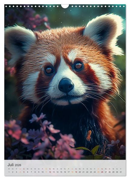 Produktbild: Lustige rote Panda (Wandkalender 2026 DIN A3 hoch), CALVENDO Monatskalender