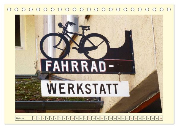 Produktbild: Drahtesel in unseren Stra&szlig;en (Tischkalender 2026 DIN A5 quer), CALVENDO Monatskalender