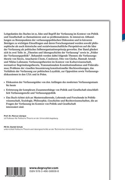 Produktbild: Verfassungsidee und Verfassungspolitik