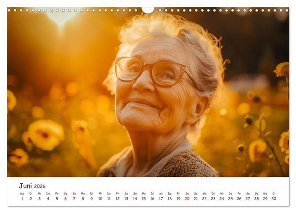 Produktbild: Die Sprache des Herzens - L&auml;cheln als Ausdruck der Menschlichkeit durch eine KI in Szene gesetzt (Wandkalender 2026 DIN A3 quer), CALVENDO Monatskalender