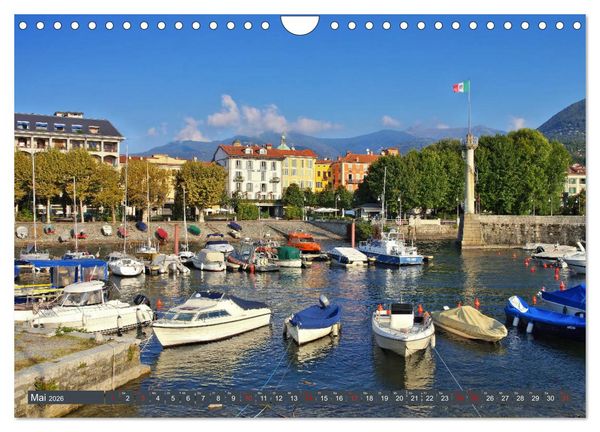 Produktbild: Lago Maggiore - Bezaubernde Orte am Westufer (Wandkalender 2026 DIN A4 quer), CALVENDO Monatskalender