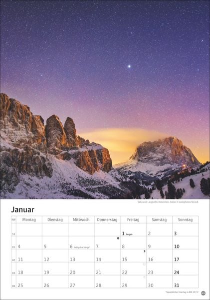 Produktbild: Alpen Kalender 2027