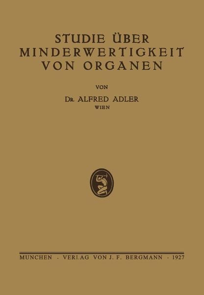 Produktbild: Studie &uuml;ber Minderwertigkeit von Organen