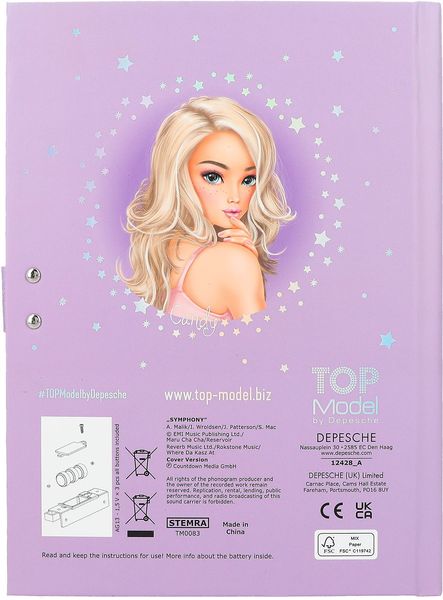 Produktbild: TOPModel Geheimcode Tagebuch mit Sound BALLET