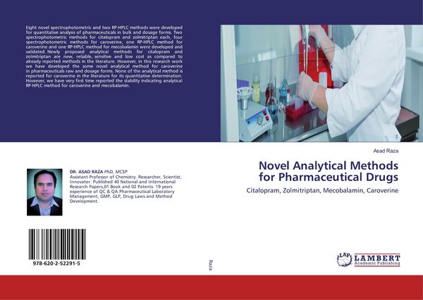 Produktbild: Novel Analytical Methods for Pharmaceutical Drugs