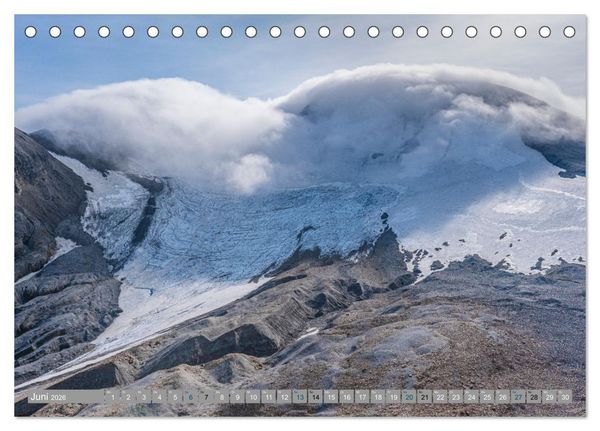 Produktbild: Island - Gletscher, Wasserf&auml;lle, Hei&szlig;e Quellen (Tischkalender 2026 DIN A5 quer), CALVENDO Monatskalender