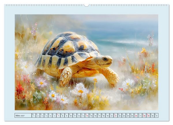 Produktbild: Schildkr&ouml;ten. Gut gepanzert und niemals in Eile (Wandkalender 2027 DIN A2 quer), CALVENDO Monatskalender