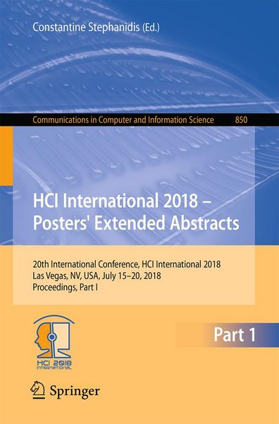 Produktbild: HCI International 2018 - Posters' Extended Abstracts