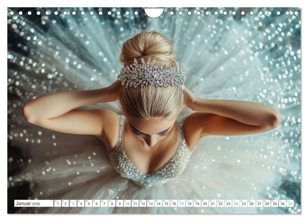 Produktbild: Ballerinas in Diamanten (Wandkalender 2026 DIN A4 quer), CALVENDO Monatskalender