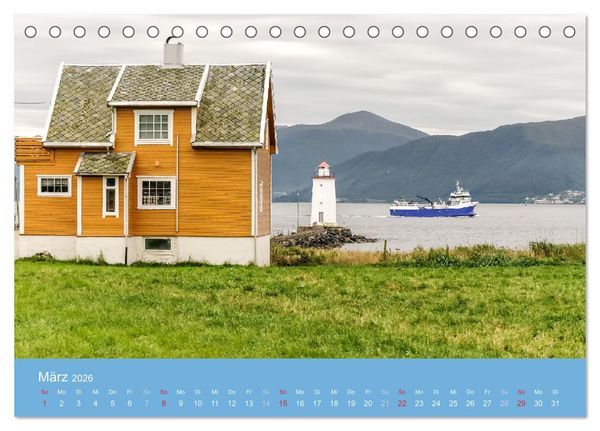 Produktbild: Leuchtfeuer der norwegischen K&uuml;ste (Tischkalender 2026 DIN A5 quer), CALVENDO Monatskalender
