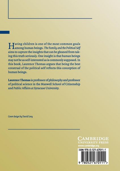 Produktbild: The Family and the Political Self
