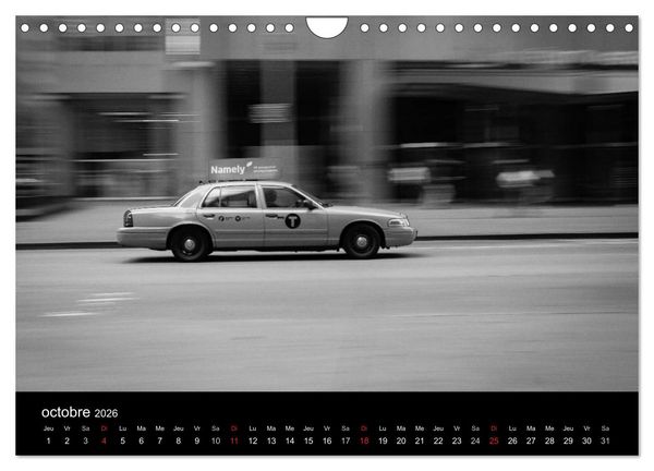 Produktbild: New York en noir et blanc (Calendrier mural 2026 DIN A4 vertical), CALVENDO calendrier mensuel