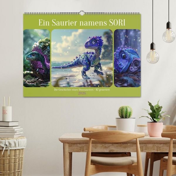Produktbild: Ein Saurier namens Sori (Wandkalender 2026 DIN A2 quer), CALVENDO Monatskalender
