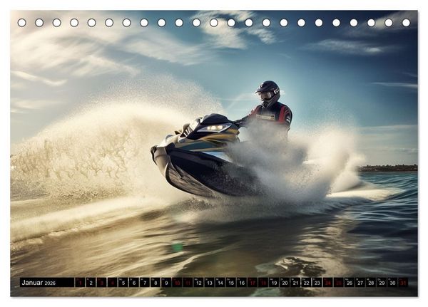 Produktbild: Jetski Power (Tischkalender 2026 DIN A5 quer), CALVENDO Monatskalender