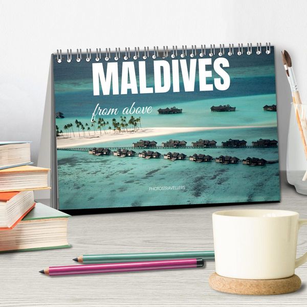 Produktbild: Maldives from above (Desk Calendar 2026 DIN A5 landscape), CALVENDO 12 Month DeskCalendar