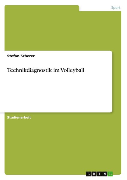 Produktbild: Technikdiagnostik im Volleyball