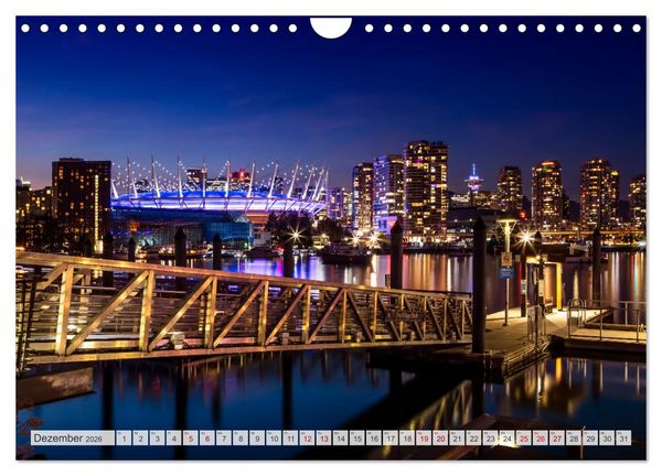 Produktbild: VANCOUVER K&uuml;stencharme und Urbanit&auml;t (Wandkalender 2026 DIN A4 quer), CALVENDO Monatskalender