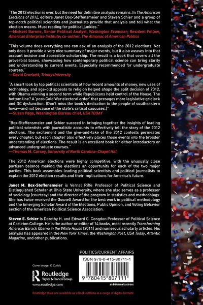 Produktbild: The American Elections of 2012