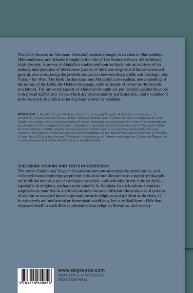 Produktbild: Abraham Abulafia&rsquo;s Esotericism