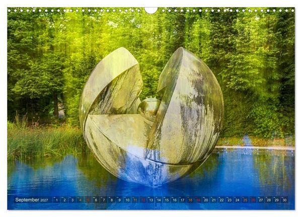 Produktbild: Experimentelle Fotografie - Schl&ouml;sser und Parks in Stuttgart (Wandkalender 2027 DIN A3 quer), CALVENDO Monatskalender
