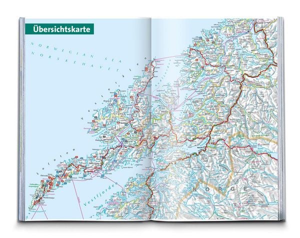 Produktbild: KOMPASS Wanderf&uuml;hrer Lofoten, Vester&aring;len und Senja, 70 Touren mit Extra-Tourenkarte