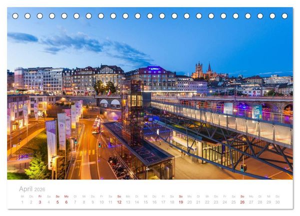 Produktbild: GENFER SEE Das Schweizer Ufer (Tischkalender 2026 DIN A5 quer), CALVENDO Monatskalender