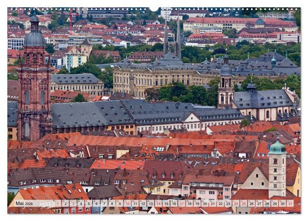 Produktbild: W&Uuml;RZBURG - ALTSTADT IMPRESSIONEN (hochwertiger Premium Wandkalender 2026 DIN A2 quer), Kunstdruck in Hochglanz