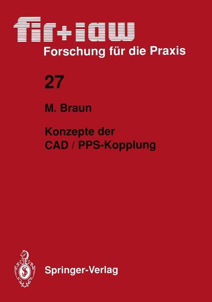 Produktbild: Konzepte der CAD / PPS-Kopplung