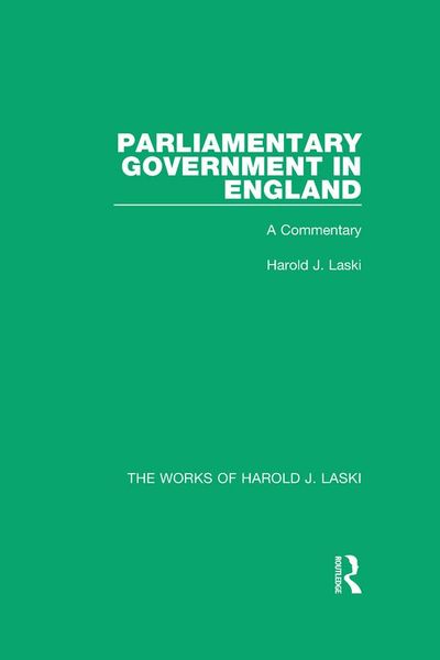 Produktbild: Parliamentary Government in England (Works of Harold J. Laski)