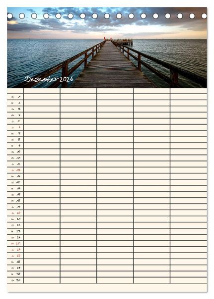 Produktbild: Noch mehr F&ouml;hrweh Familienplaner (Tischkalender 2026 DIN A5 hoch), CALVENDO Monatskalender
