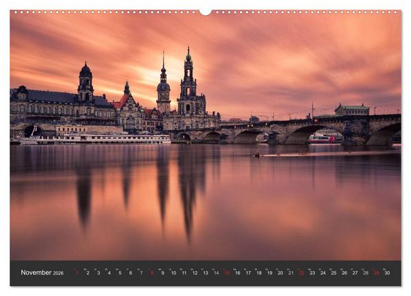 Produktbild: Barockstadt Dresden (Wandkalender 2026 DIN A2 quer), CALVENDO Monatskalender