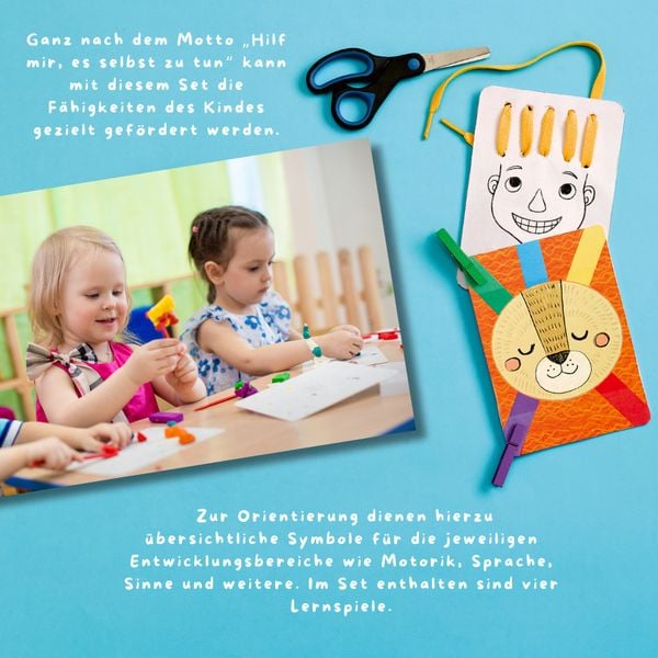 Produktbild: Gemeinsam basteln, gemeinsam wachsen - Lernspiel-Box für gezielte Förderung