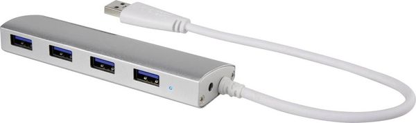 Renkforce 4 Port USB 3.2 Gen 1-Hub (USB 3.0) Aluminium