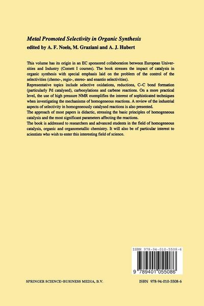 Produktbild: Metal Promoted Selectivity in Organic Synthesis