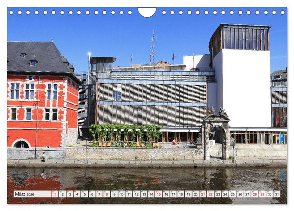 Produktbild: Malerisches Belgien - Stippvisiten in Verviers, Huy, Namur (Wandkalender 2026 DIN A4 quer), CALVENDO Monatskalender