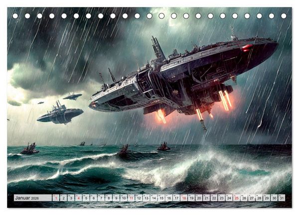 Produktbild: Besuch von einem anderen Stern (Tischkalender 2026 DIN A5 quer), CALVENDO Monatskalender