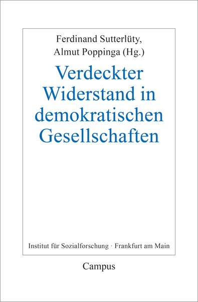 Produktbild: Verdeckter Widerstand in demokratischen Gesellschaften