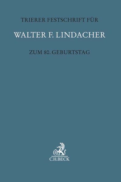 Produktbild: Trierer Festschrift f&uuml;r Walter F. Lindacher zum 80. Geburtstag