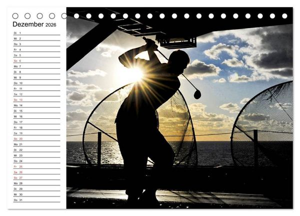 Produktbild: Abenteuer Golfspielen. Impressionen (Tischkalender 2026 DIN A5 quer), CALVENDO Monatskalender